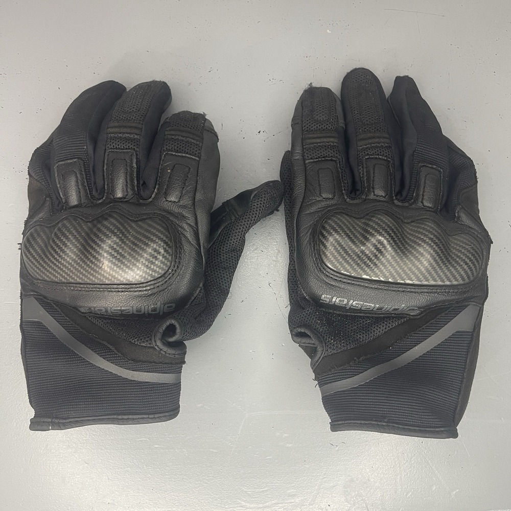 Alpinestars Chrome Gloves - Black/Tar Gray- Men's Size XL Motorcycle, ATV Riding